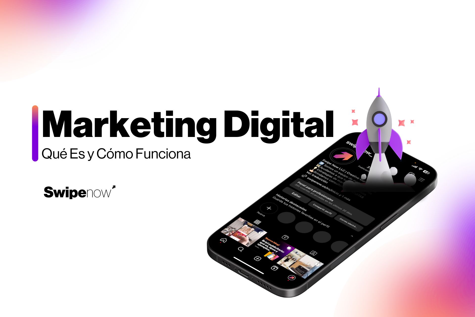 Descubre estrategias clave en marketing digital: Inbound Marketing, Outbound Marketing, SEO, Email Marketing. Conéctate en Instagram y LinkedIn. ¡Impulsa tu estrategia digital con Swipe Now!